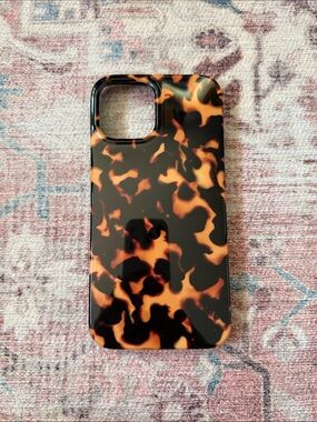 iPhone 12 Pro Max Tortoiseshell Pattern Phone Case - Black & Brown